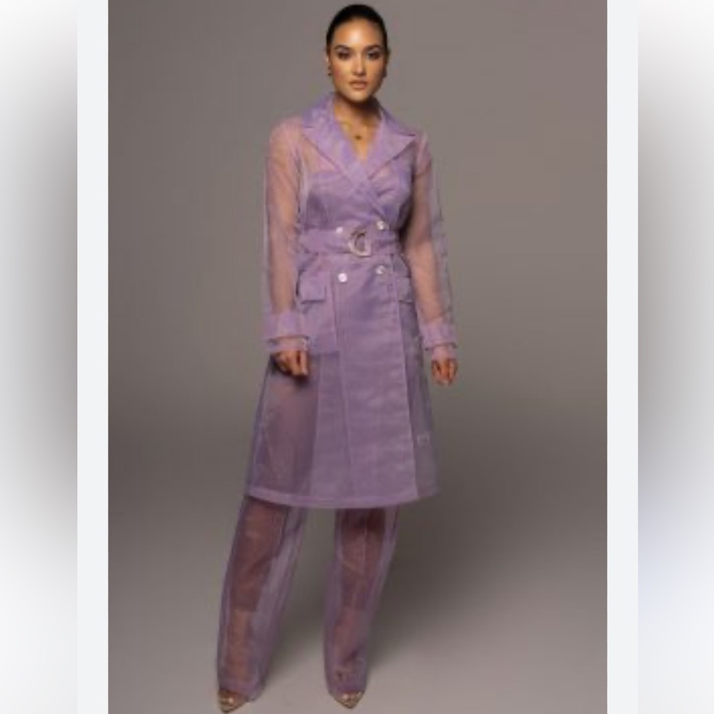 Lavender Sheer Suit (jacket and pants included)